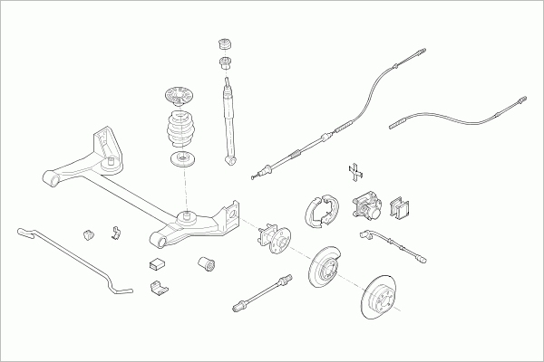 BOGE OPEL-VECTR-RB013 Steering Rear Axle for OPEL