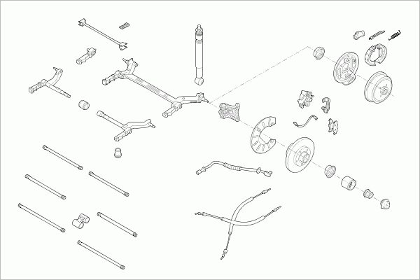 BOGE RENAU-19II-RB006 Steering Rear Axle for RENAULT