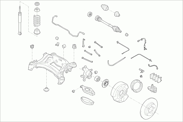 BOGE MERCE-C-KLA-RB006 Steering Rear Axle for MERCEDES-BENZ