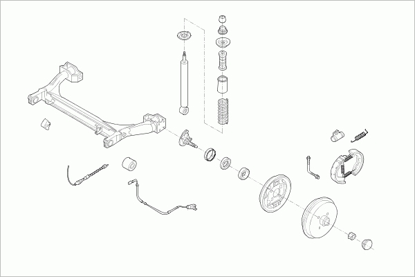 BOGE SEAT-IBIZA-RB001 Steering Rear Axle for SEAT