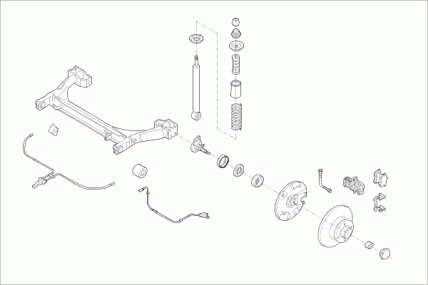 BOGE SEAT-IBIZA-RB010 Steering Rear Axle for SEAT