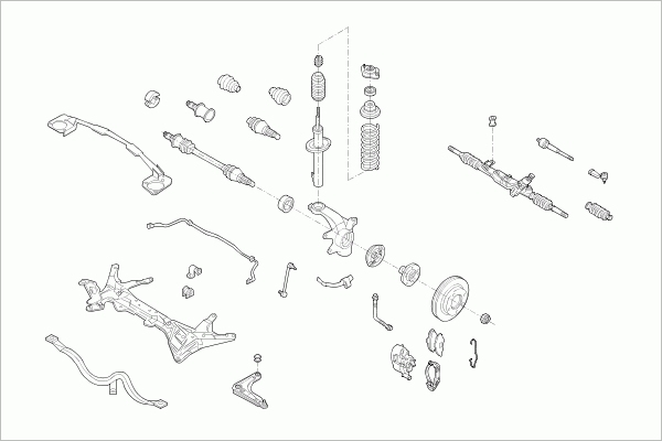 BOGE FORD-ESCOR-FB030 Steering Front Axle for FORD