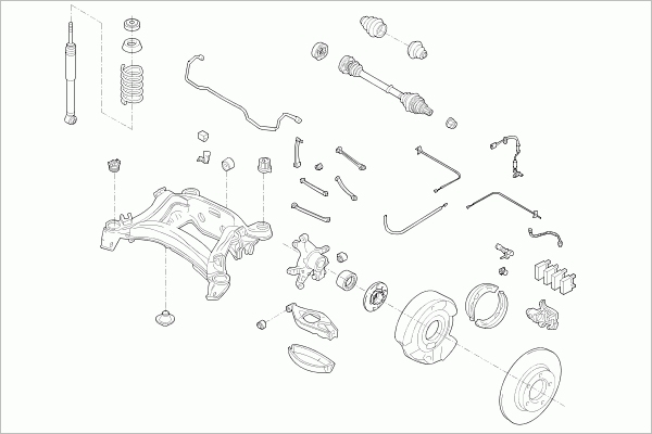 BOGE MERCE-C-KLA-RB013 Σύστημα διεύθυνσης Πίσω άξονας for MERCEDES-BENZ