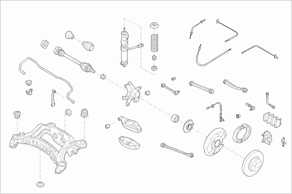 BOGE MERCE-E-KLA-RB009 Steering Rear Axle for MERCEDES-BENZ