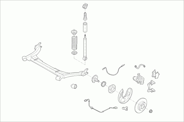 BOGE AUDI-A3-RB002 Steering Rear Axle for AUDI