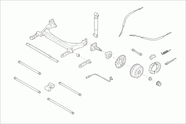 BOGE RENAU-MEGAN-RB007 Steering Rear Axle for RENAULT