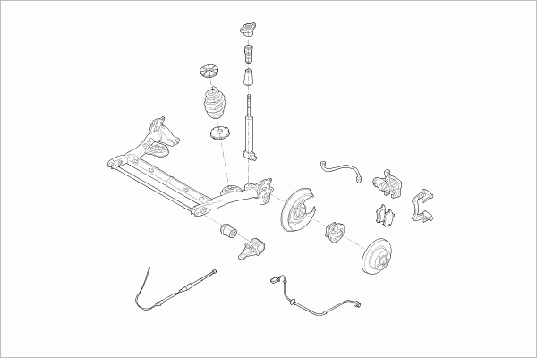 BOGE VW-PASSA-RB028 Steering Rear Axle for VW