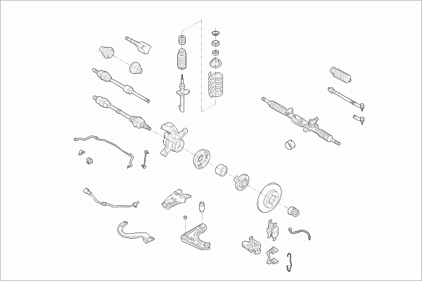 BOGE FORD-KA-FB004 Steering Front Axle for FORD