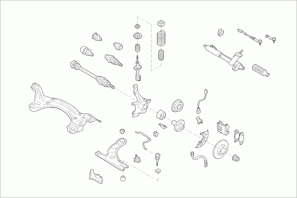 BOGE SEAT-AROSA-FB002 Steering Front Axle for SEAT