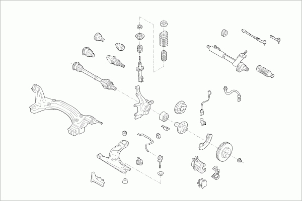 BOGE SEAT-AROSA-FB004 Steering Front Axle for SEAT