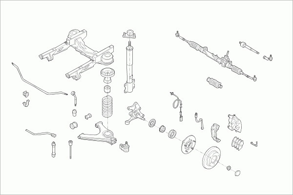 BOGE FORD-TRANS-FB002 Steering Front Axle for FORD