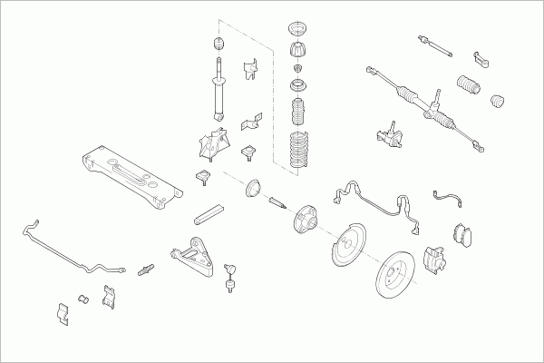BOGE SMART-FORTW-FB002 Steering Front Axle for SMART