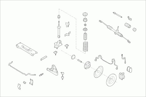 BOGE SMART-CITY-FB005 Steering Front Axle for SMART