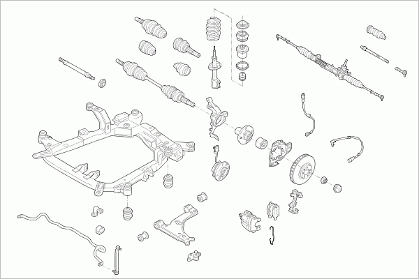 BOGE OPEL-ASTRA-FB056 Steering Front Axle for OPEL