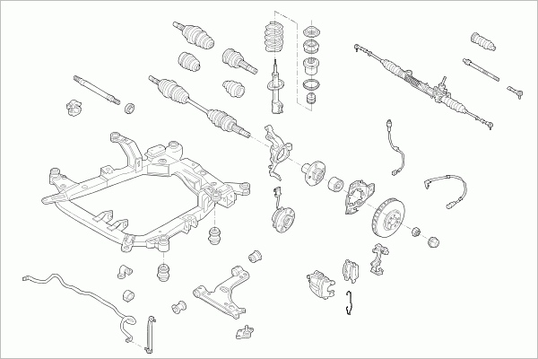 BOGE OPEL-ASTRA-FB058 Steering Front Axle for OPEL