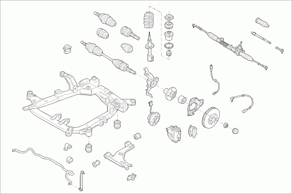 BOGE OPEL-ASTRA-FB078 Steering Front Axle for OPEL