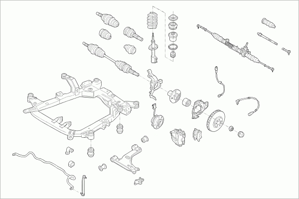 BOGE OPEL-ASTRA-FB105 Steering Front Axle for OPEL