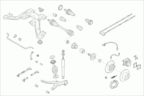 BOGE OPEL-OMEGA-RB012 Σύστημα διεύθυνσης Πίσω άξονας for OPEL