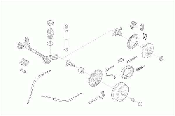 BOGE RENAU-CLIO-RB010 Steering Rear Axle for RENAULT
