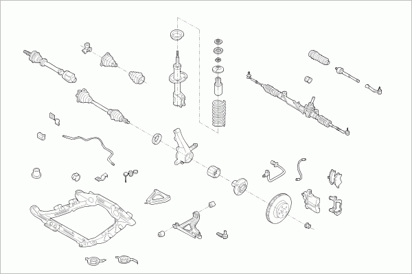 BOGE RENAU-CLIO-FB010 Steering Front Axle for RENAULT