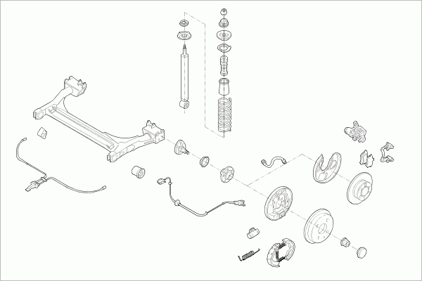 BOGE VW-POLO-RB017 Steering Rear Axle for VW