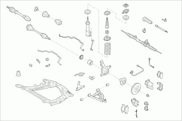 BOGE RENAU-SCENI-FB001 Steering Front Axle for RENAULT