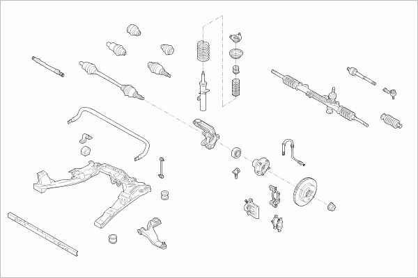 BOGE FORD-MONDE-FB028 Steering Front Axle for FORD