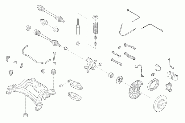 BOGE MERCE-C-KLA-RB021 Steering Rear Axle for MERCEDES-BENZ