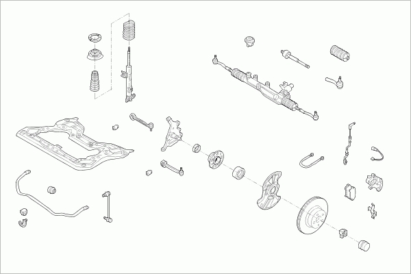 BOGE MERCE-C-KLA-FB036 Steering Front Axle for MERCEDES-BENZ