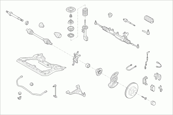 BOGE MERCE-C-KLA-FB037 Steering Front Axle for MERCEDES-BENZ