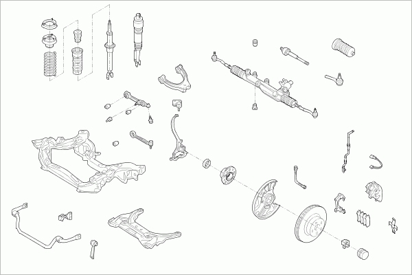 BOGE MERCE-E-KLA-FB013 Steering Front Axle for MERCEDES-BENZ