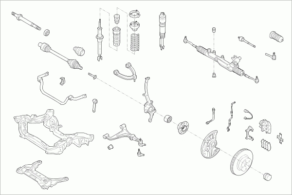 BOGE MERCE-E-KLA-FB029 Steering Front Axle for MERCEDES-BENZ