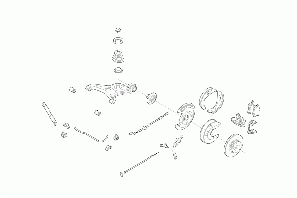 BOGE VW-TRANS-RB019 Steering Rear Axle for VW