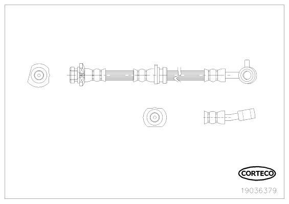 CORTECO 19036379 Brake Hose...