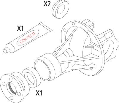 CORTECO 19536212 Gasket Set, differential Front for ALFA ROMEO SUZUKI