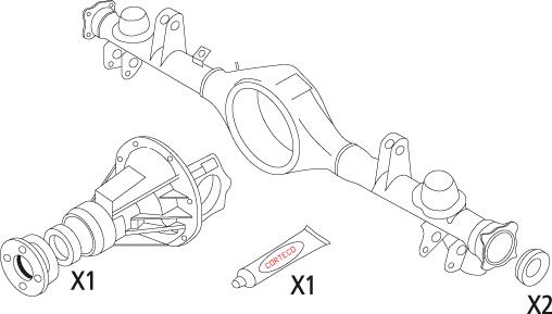 CORTECO 19536213 Gasket Set, differential Rear for SUZUKI