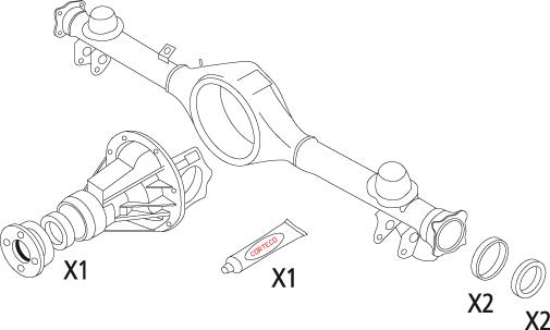 CORTECO 19536214 Gasket Set, differential Rear for ALFA ROMEO SUZUKI