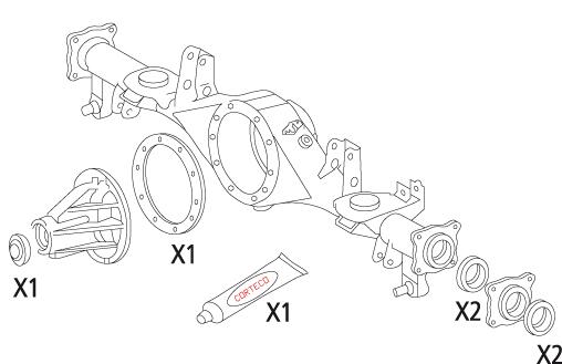 CORTECO 19536217 Gasket Set, differential Rear for TOYOTA