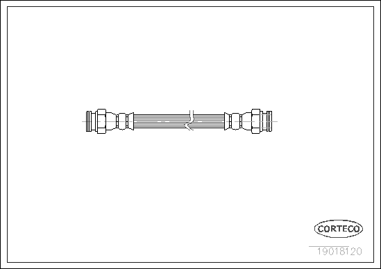 CORTECO 19018120 Flessibile del freno-Flessibile del freno-Ricambi Euro