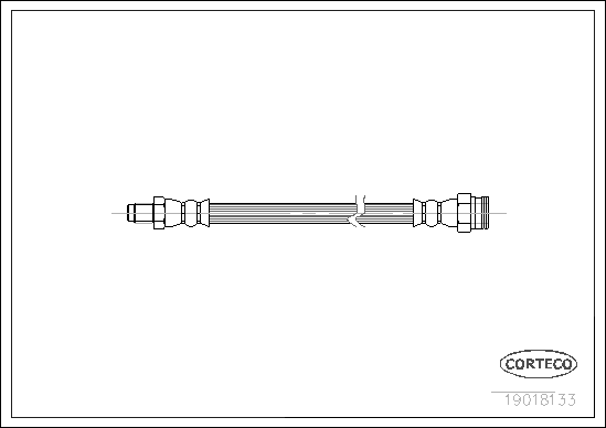 CORTECO 19018133 Flessibile del freno