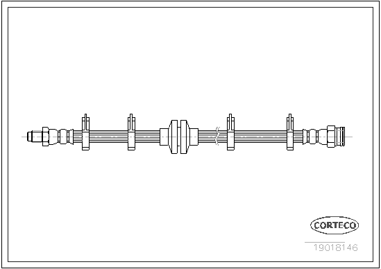 CORTECO 19018146 Flessibile del freno-Flessibile del freno-Ricambi Euro