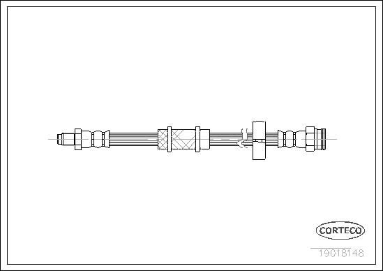 CORTECO 19018148 Flessibile del freno