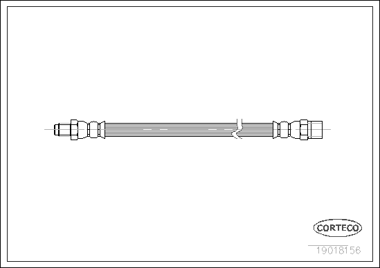 CORTECO 19018156 Flessibile del freno-Flessibile del freno-Ricambi Euro