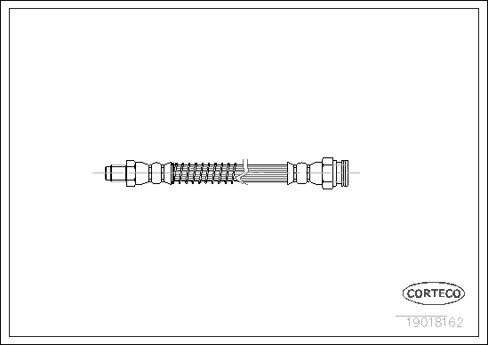 CORTECO 19018162 Flessibile del freno