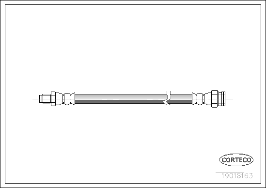 CORTECO 19018163 Flessibile del freno-Flessibile del freno-Ricambi Euro