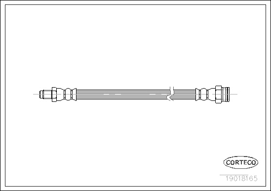 CORTECO 19018165 Flessibile del freno