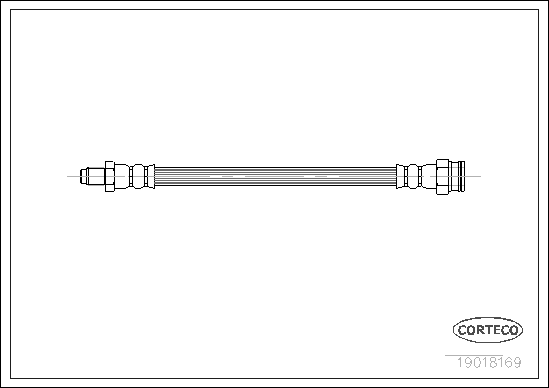 CORTECO 19018169 Flessibile del freno-Flessibile del freno-Ricambi Euro