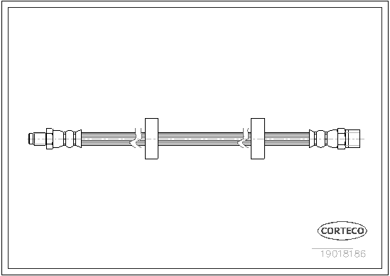 CORTECO 19018186 Flessibile del freno