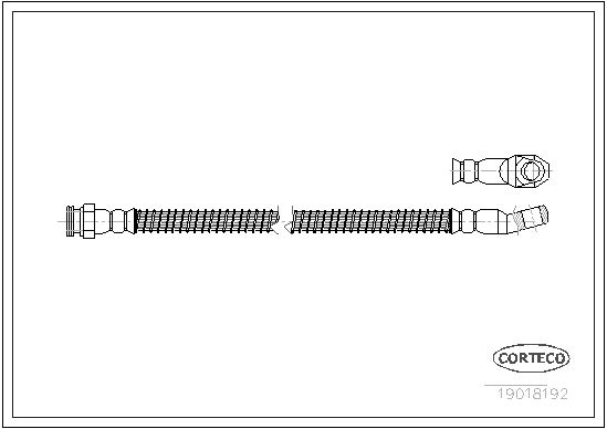 CORTECO 19018192 Flessibile del freno-Flessibile del freno-Ricambi Euro