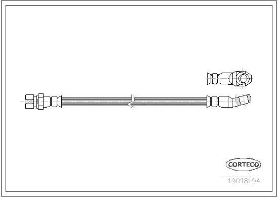 CORTECO 19018194 Flessibile del freno